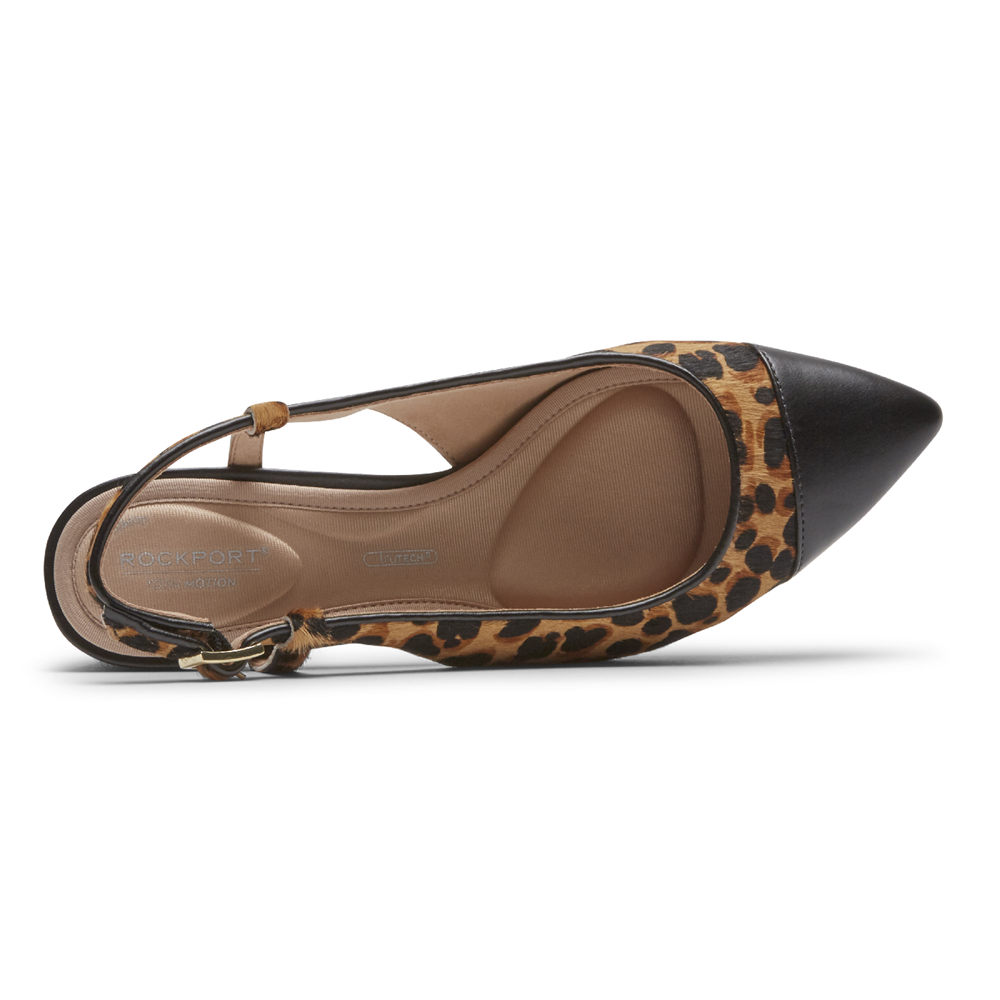 Rockport Slingback For Womens Leopard - Total Motion Salima Posted - AC6217459